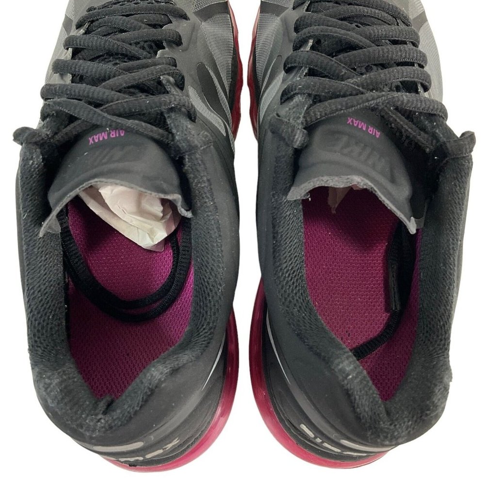 Nike Shoes Womens Size 7.5 Black Air Max + 2 Running Shoes Black 487679-006 Mesh - Picture 7 of 9